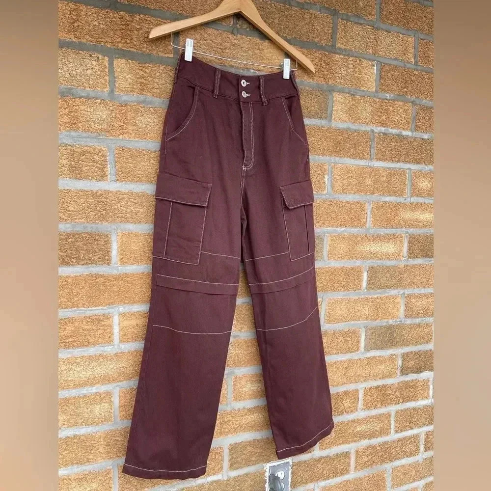 HERON PRESTON Top-stitched cotton-twill straight-leg pants 26 - Picture 6 of 17